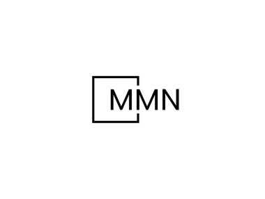 mmn harfleri logo tasarım vektör şablonu