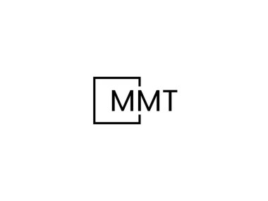 mmt harfleri logo tasarım vektör şablonu
