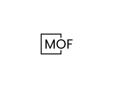 mof harfleri logo tasarım vektör şablonu