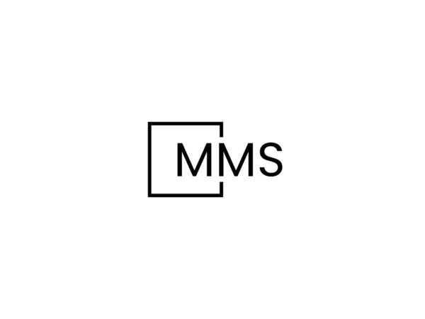Mms Lettres Logo Conception Vectoriel Modèle — Image vectorielle