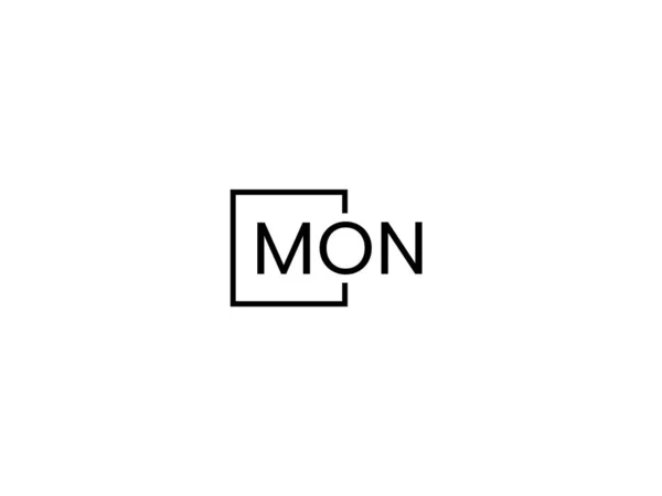 Монолітні Літери Дизайн Логотипу Векторний Шаблон — стоковий вектор
