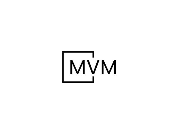 Mvm Літери Ізольовані Білому Тлі Векторний Логотип — стоковий вектор