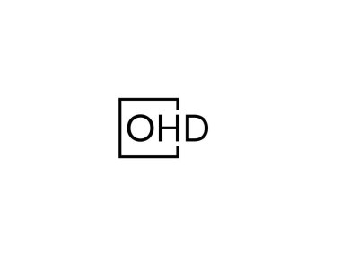 Beyaz arkaplan ve vektör logosunda YTD harfleri izole edildi