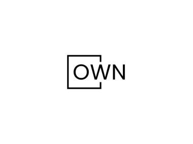 Beyaz arkaplan, vektör logosu üzerinde kendi harfleri izole