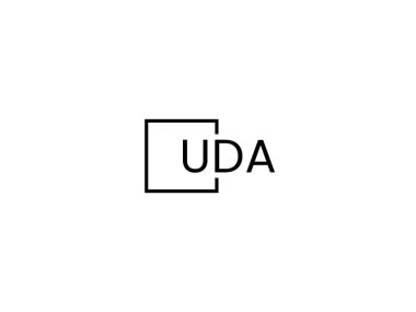 uda harfleri logo tasarım vektör şablonu