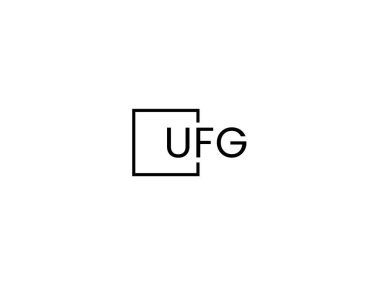 ufg harfleri logo tasarım vektör şablonu