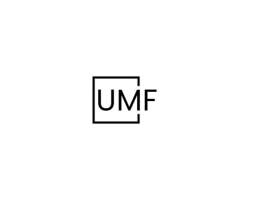 umf harfleri logo tasarım vektör şablonu