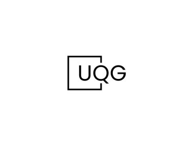 uqg harfleri logo tasarım vektör şablonu
