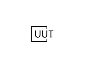 uut harfleri logo tasarım vektör şablonu
