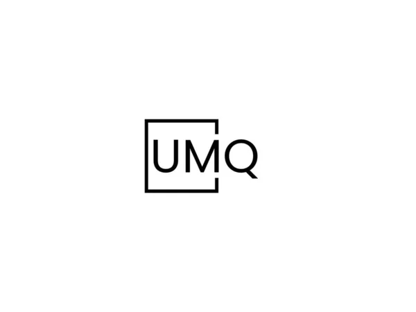 Umq Letters Logo Ontwerp Vector Template — Stockvector