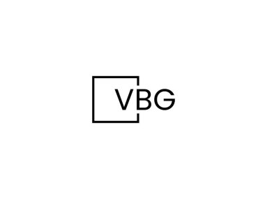 vbg harfleri logo tasarım vektör şablonu