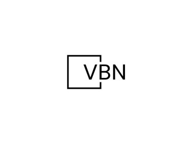 vbn harfleri logo tasarım vektör şablonu