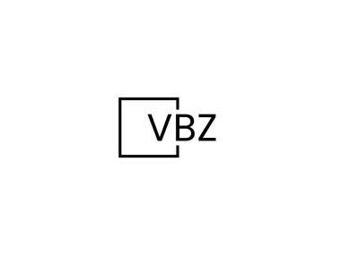 vbz harfleri logo tasarım vektör şablonu