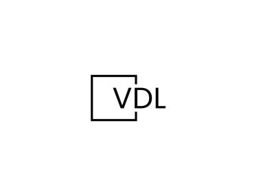 vdl harfleri logo tasarım vektör şablonu