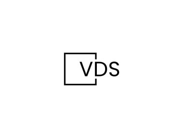 vds harfleri logo tasarım vektör şablonu