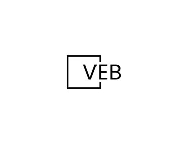 veb harfleri logo tasarım vektör şablonu
