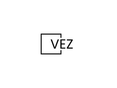 vez harfleri logo tasarım vektör şablonu