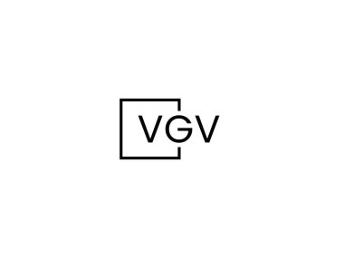 vgv harf logo tasarım vektör şablonu