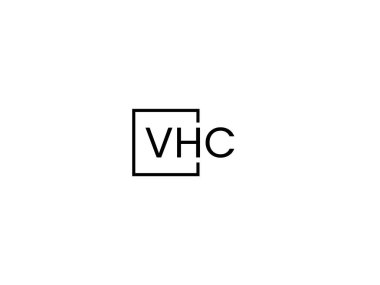 vhc harf logo tasarım şablonu vektörü