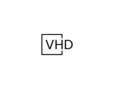 vhd harf logo tasarım şablonu elementleri