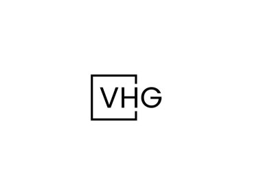 vhg harf logo tasarım şablonu vektörü