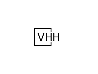 Vhh harf logo tasarım vektör şablonu