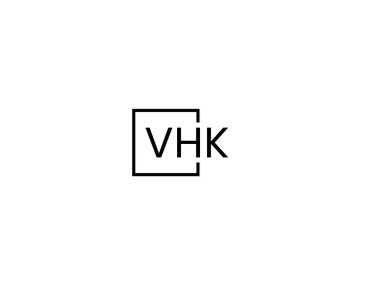 vhk harf logo tasarım vektör şablonu