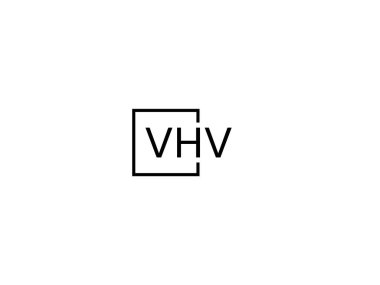 vhv harf logo tasarım vektör şablonu