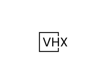 vhx harfi m logo tasarım vektör şablonu