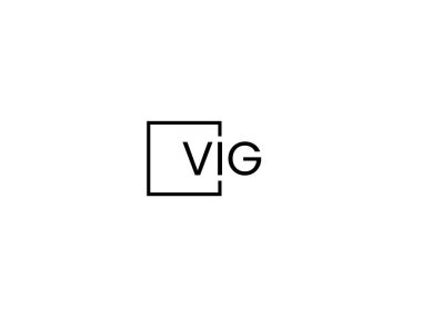 vig harf logo tasarım vektör şablonu