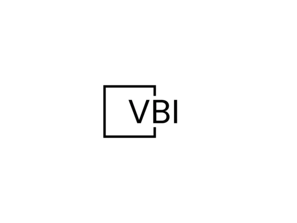 Vbi Letras Logotipo Modelo Vetor Design —  Vetores de Stock