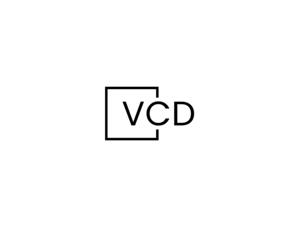 Vcd手紙ロゴデザインベクターテンプレート — ストックベクタ