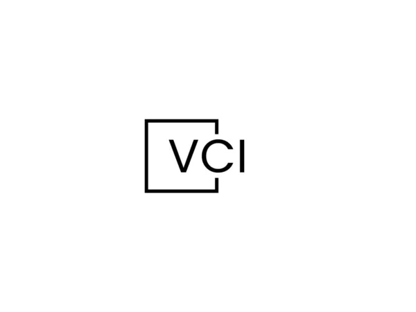 Vci Letras Logotipo Modelo Vetor Design —  Vetores de Stock