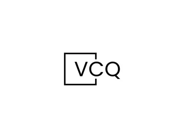 Vcq Letras Logotipo Modelo Vetor Design —  Vetores de Stock