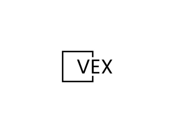 Vex Litery Logo Projekt Wektor Szablon — Wektor stockowy