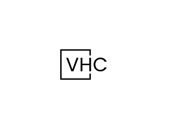 Vhc Carta Logotipo Design Modelo Vetor — Vetor de Stock