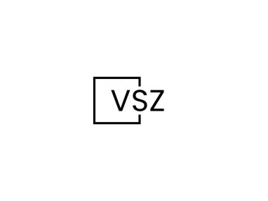 VSZ harfleri logo tasarım vektör şablonu