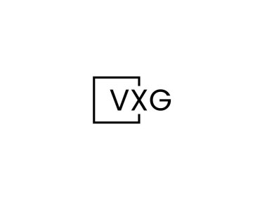 VXG harfleri logo tasarım vektör şablonu