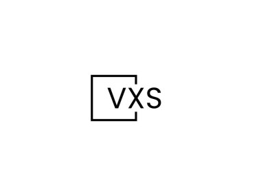 VXS harfleri logo tasarım vektör şablonu
