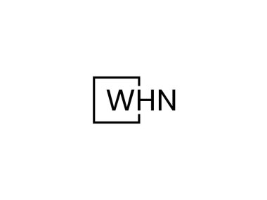 HN harfleri logo tasarım vektör şablonu