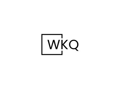 WKQ harfleri logo tasarım vektör şablonu