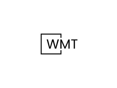 WMT harfleri logo tasarım vektör şablonu