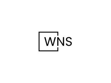 WNS harfleri logo tasarım vektör şablonu