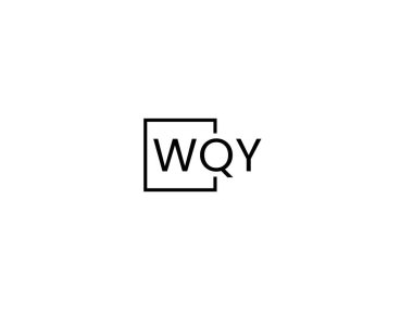 WQY harfleri logo tasarım vektör şablonu