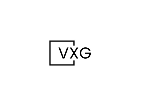 Vxg Litery Logo Projekt Wektor Szablon — Wektor stockowy