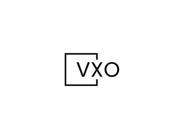 Modèle Vectoriel Conception Logo Lettres Vxo — Image vectorielle