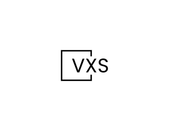 Vxs文字ロゴデザインベクターテンプレート — ストックベクタ