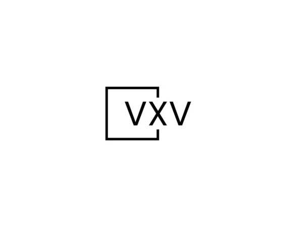 Vxv Bokstäver Logotyp Design Vektor Mall — Stock vektor