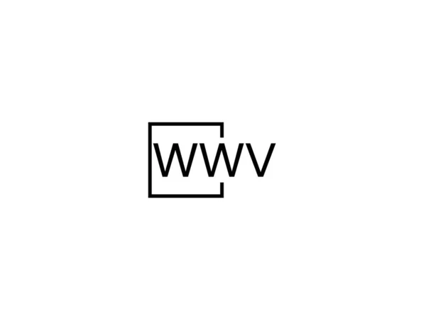 Векторный Шаблон Логотипа Wwv — стоковый вектор