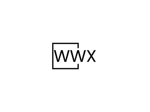 Wwx Letters Logo Design Vector Template — Stock Vector